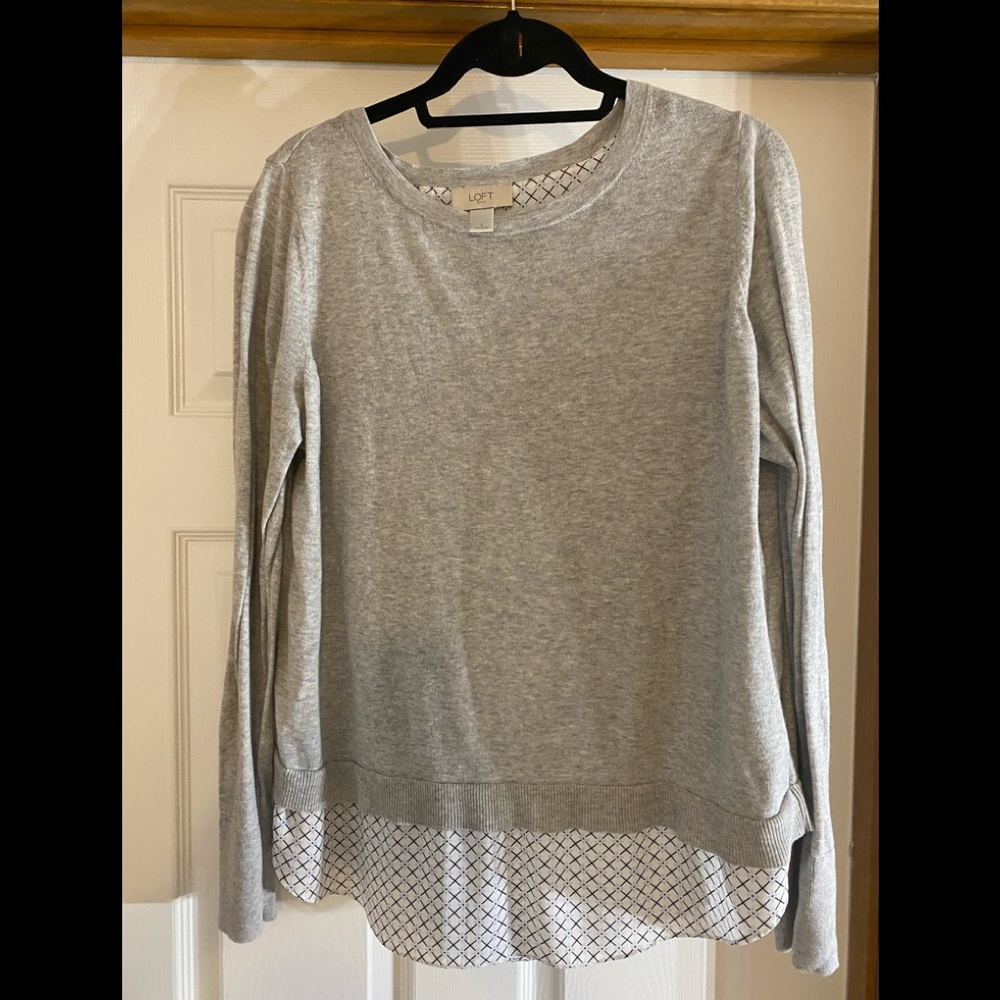 New Loft Outlet tulip back blouse large